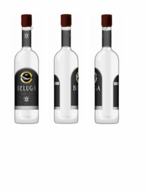 GAUDEAMUS IGITUR  EXCEPTIONAL QUALITY  BELUGA  GOLD LINE  NOBLE VODKA Logo (USPTO, 04/06/2012)