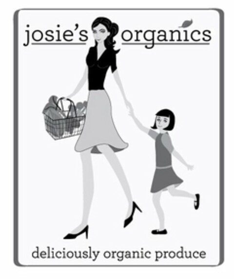 JOSIE'S ORGANICS DELICIOUSLY ORGANIC PRODUCE Logo (USPTO, 24.07.2014)
