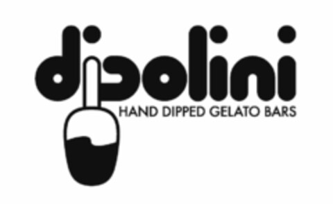 DIPOLINI HAND DIPPED GELATO BARS Logo (USPTO, 04.12.2014)