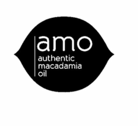 AMO AUTHENTIC MACADAMIA OIL Logo (USPTO, 11.02.2015)