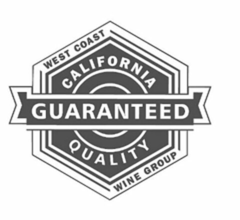 WEST COAST WINE GROUP CALIFORNIA QUALITY GUARANTEED Logo (USPTO, 27.02.2015)