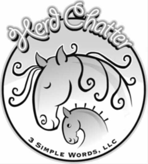 HERD CHATTER 3 SIMPLE WORDS, LLC Logo (USPTO, 04/18/2015)