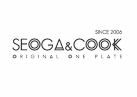 SINCE 2006 SEOGA&COOK ORIGINAL ONE PLATE Logo (USPTO, 11/04/2015)