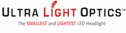 ULTRA LIGHT OPTICS THE SMALLEST AND LIGHTEST LED HEADLIGHT Logo (USPTO, 30.11.2015)