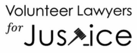 VOLUNTEER LAWYERS FOR JUSTICE Logo (USPTO, 19.10.2016)