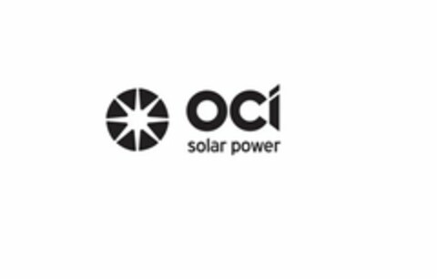 OCI SOLAR POWER Logo (USPTO, 05.12.2016)