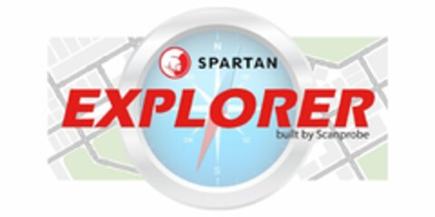 SPARTAN EXPLORER BUILT BY SCANPROBE Logo (USPTO, 02/25/2017)