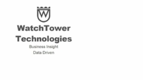 W WATCHTOWER TECHNOLOGIES BUSINESS INSIGHT DATA DRIVEN Logo (USPTO, 14.06.2017)