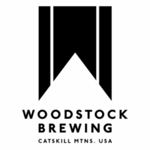 WOODSTOCK BREWING CATSKILL MTNS. USA Logo (USPTO, 22.06.2017)