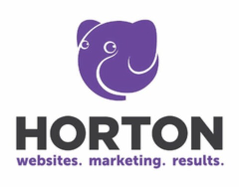 HORTON WEBSITES. MARKETING. RESULTS. Logo (USPTO, 03.05.2018)