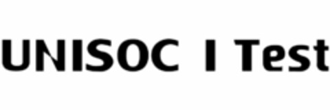 UNISOC I TEST Logo (USPTO, 10/16/2018)