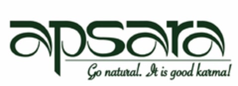 APSARA GO NATURAL. IT IS GOOD KARMA! Logo (USPTO, 15.11.2018)