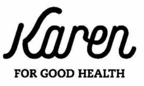 KAREN FOR GOOD HEALTH Logo (USPTO, 03.07.2019)