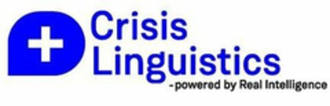 CRISIS LINGUISTICS -POWERED BY REAL INTELLIGENCE Logo (USPTO, 10/17/2019)