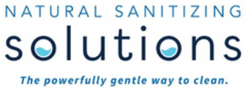 NATURAL SANITIZING SOLUTIONS THE POWERFULLY GENTLE WAY TO CLEAN Logo (USPTO, 08/13/2020)