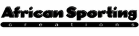 AFRICAN SPORTING CREATIONS Logo (USPTO, 13.03.2009)