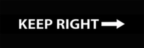 KEEP RIGHT Logo (USPTO, 31.12.2009)