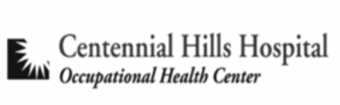 CENTENNIAL HILLS HOSPITAL OCCUPATIONAL HEALTH CENTER Logo (USPTO, 26.03.2010)