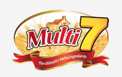 MULTI 7 THE ULTIMATE 7 HERBAL INGREDIENTS Logo (USPTO, 03.03.2011)