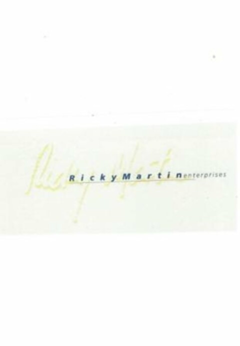 RICKY MARTIN RICKY MARTIN ENTERPRISES Logo (USPTO, 22.02.2012)