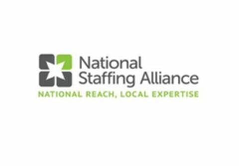 NATIONAL STAFFING ALLIANCE NATIONAL REACH, LOCAL EXPERTISE Logo (USPTO, 14.03.2012)