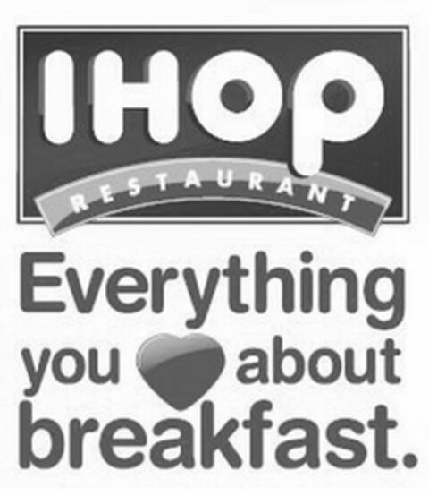 IHOP RESTAURANT EVERYTHING YOU ABOUT BREAKFAST. Logo (USPTO, 21.05.2012)