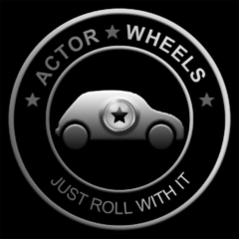 ACTOR WHEELS JUST ROLL WITH IT Logo (USPTO, 25.05.2012)