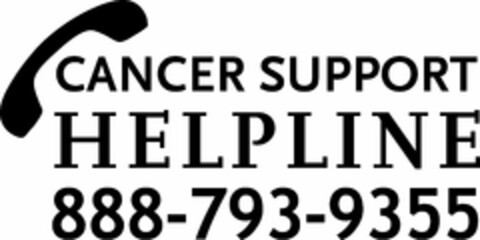 CANCER SUPPORT HELPLINE Logo (USPTO, 27.09.2012)