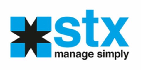 X STX MANAGE SIMPLY Logo (USPTO, 15.11.2012)