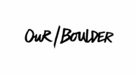 OUR / BOULDER Logo (USPTO, 03/20/2014)