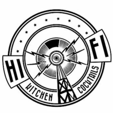 HI FI KITCHEN COCKTAILS Logo (USPTO, 11.04.2014)