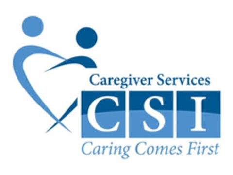 CSI CAREGIVER SERVICES CARING COMES FIRST Logo (USPTO, 09/16/2014)