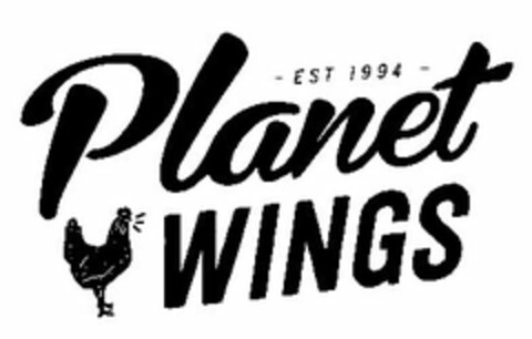 PLANET WINGS  - EST 1994 - Logo (USPTO, 14.06.2016)