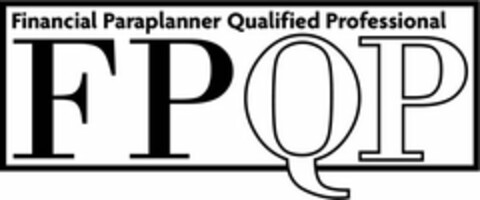 FINANCIAL PARAPLANNER QUALIFIED PROFESSIONAL FPQP Logo (USPTO, 03.03.2017)