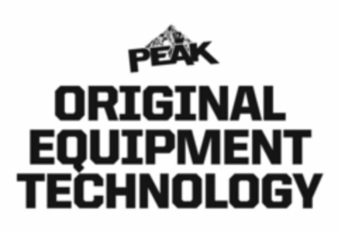 PEAK ORIGINAL EQUIPMENT TECHNOLOGY Logo (USPTO, 08.03.2017)