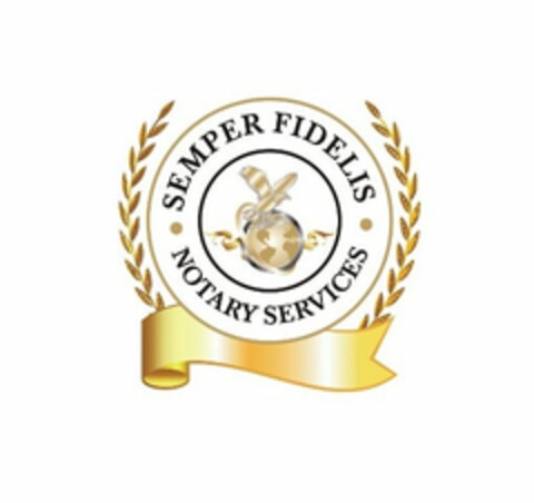 SEMPER FIDELIS NOTARY SERVICES Logo (USPTO, 20.10.2017)