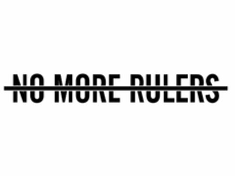 NO MORE RULERS Logo (USPTO, 01/05/2018)