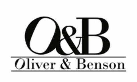 O&B OLIVER & BENSON Logo (USPTO, 22.01.2018)