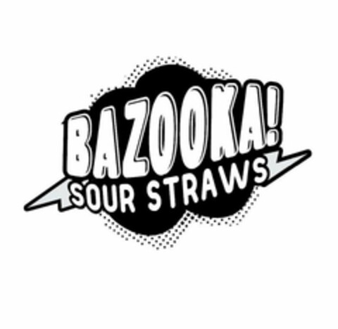 BAZOOKA! SOUR STRAWS Logo (USPTO, 03/06/2018)