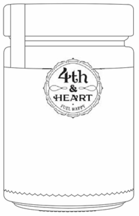 4TH & HEART FUEL HAPPY Logo (USPTO, 12/04/2018)