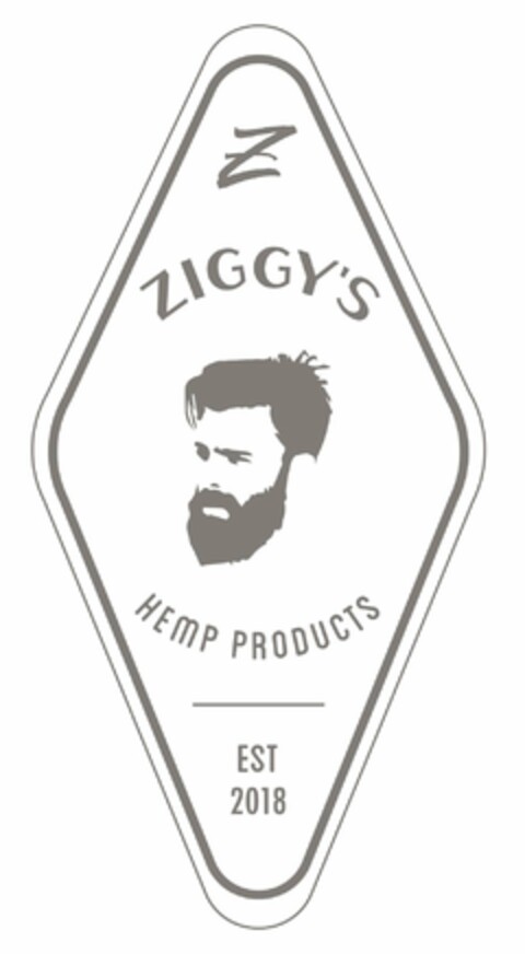 Z ZIGGY'S HEMP PRODUCTS EST 2018 Logo (USPTO, 02.05.2019)