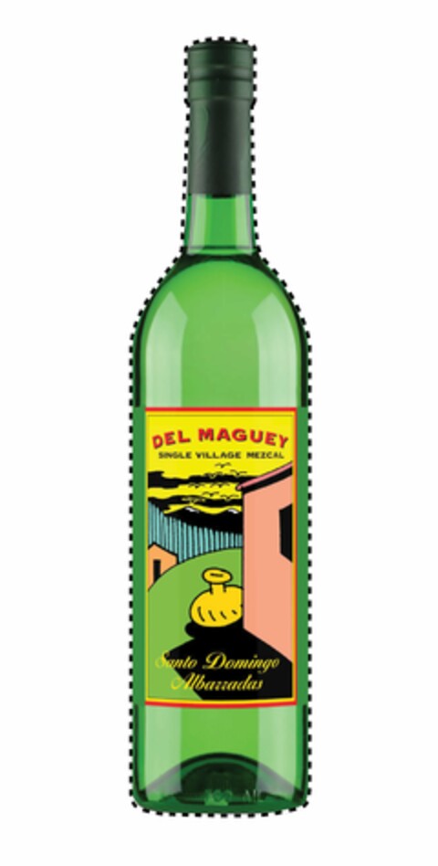 DEL MAGUEY SINGLE VILLAGE MEZCAL SANTO DOMINGO ALBARRADAS Logo (USPTO, 05/07/2019)