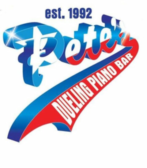 EST. 1992 PETE'S DUELING PIANO BAR Logo (USPTO, 12/31/2019)