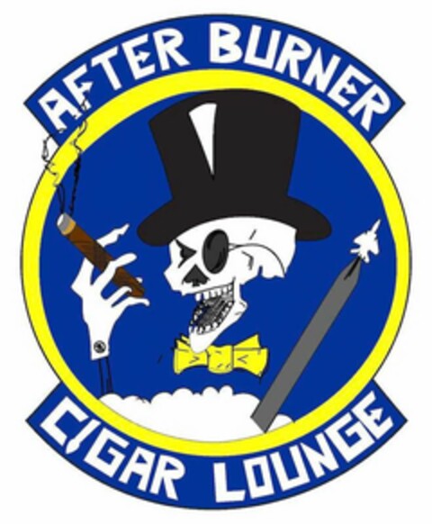 AFTER BURNER CIGAR LOUNGE Logo (USPTO, 02.06.2020)