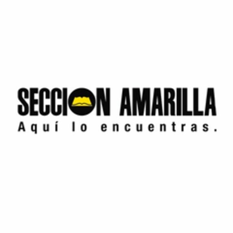 SECCION AMARILLA AQUÍ LO ENCUENTRAS. Logo (USPTO, 12.05.2010)