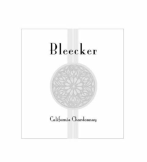 BLEECKER CALIFORNIA CHARDONNAY Logo (USPTO, 07.02.2012)