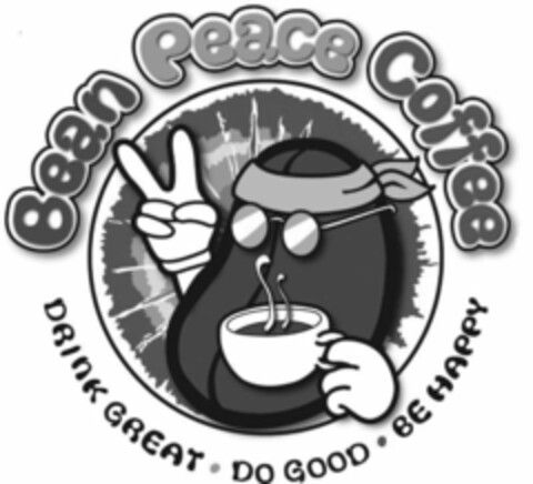 BEAN PEACE COFFEE DRINK GREAT · DO GOOD · BE HAPPY Logo (USPTO, 07.05.2012)