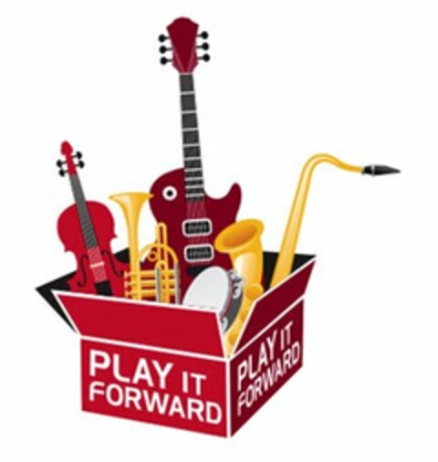 PLAY IT FORWARD PLAY IT FORWARD Logo (USPTO, 19.09.2012)