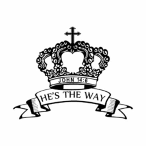 JOHN 14:6 HE'S THE WAY Logo (USPTO, 05/28/2013)