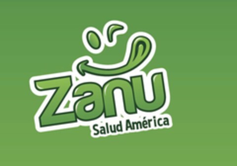 ZANU SALUD AMÉRICA Logo (USPTO, 03/26/2014)